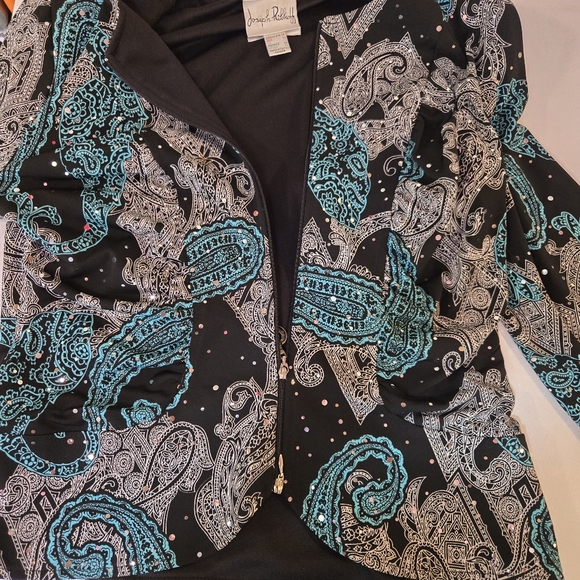 Joseph Ribkoff Zip Blazer - Size 12 - Picture 5 of 7